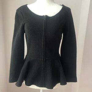 Women’s Black Peplum Top